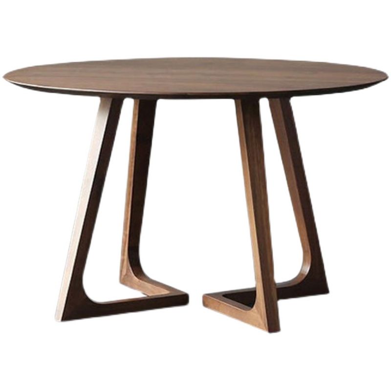 Modern Round Top Table Wood Base Dining Table for Restaurant