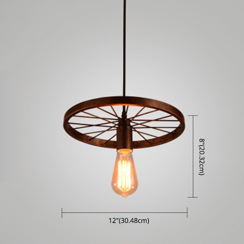 Ruota a pendente multipla in stile industriale METALLIC PENDANTI LAMPARE MULTIMA
