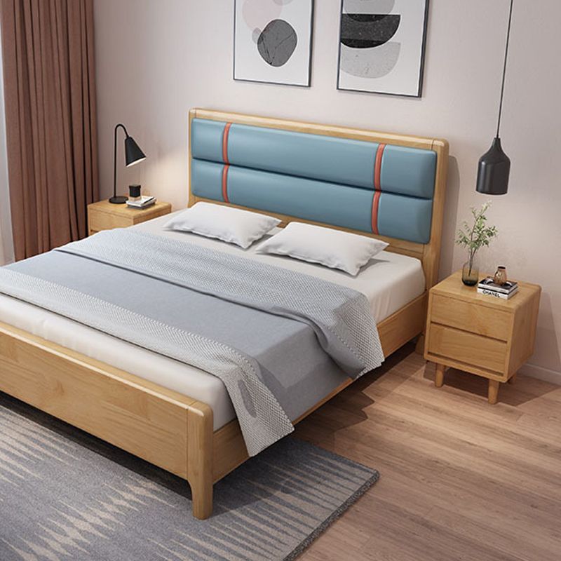 Solid Wood Accent Table Nightstand Contemporary Night Table with Drawers