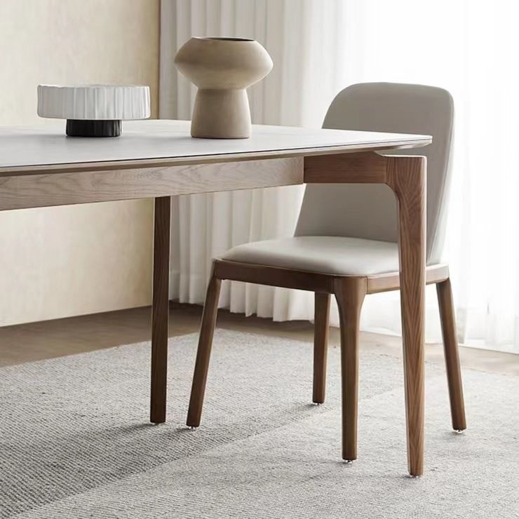 Modern Sintered Stone Top Dining Set Rectangle 1/2/4/5 Pieces Dining Room Table Set
