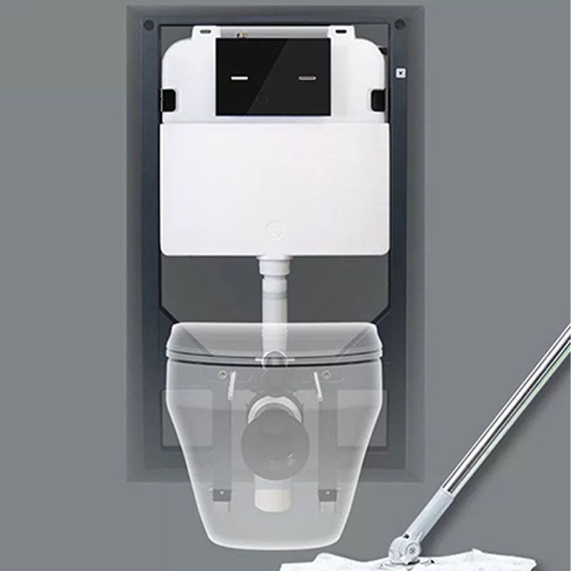 One Piece Elongated Toilet Bowl 0.8/1.58 GPF Ceramics Flush Toilet for Bathroom