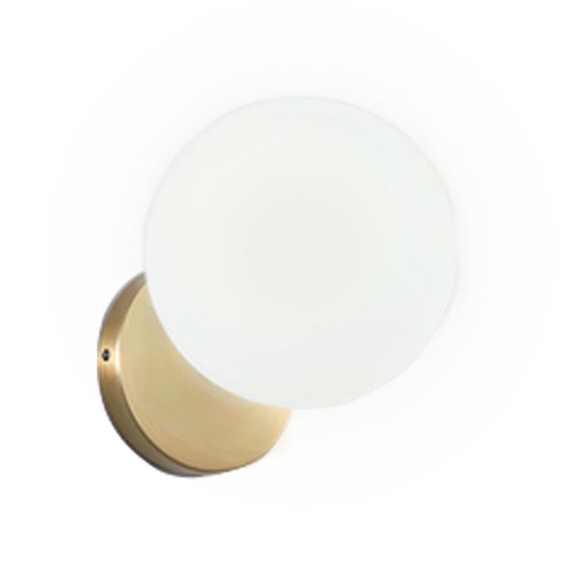 Nordic Vanity Light Minimalist Glass Wall Light Sconce for Washroom