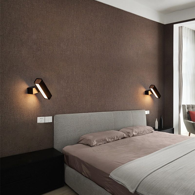 Modern Simple Wall Light Rectangle Shape Rotatable Wall Lamp for Living Room