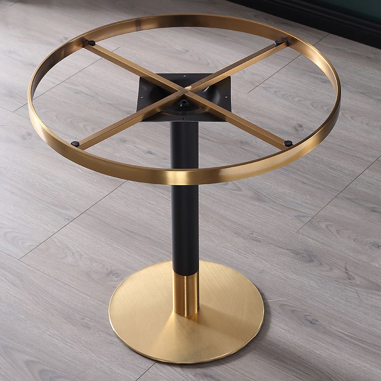 Luxury Style Marble Scratch Resistant Dining Table Single Pedestal Base Round Table for Home
