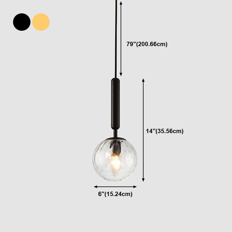 Spherical Hanging Lights Modern Style Glass Hanging Light Fixtures