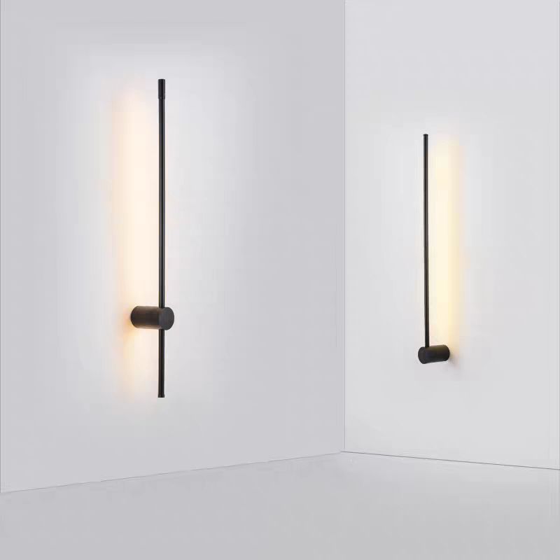 Metal Strip Wall Light Minimalist 1 Light LED Wall Sconce for Living Room