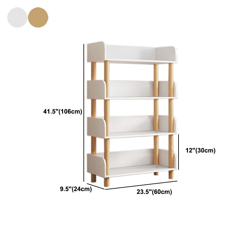 Open Wooden Bookcase Modern Minimalist Home Living Room Bookshelf