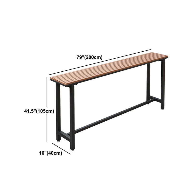 Industrial Wood Bar Table Set 1/2/5 Pieces Fixed Counter Set for Home Use