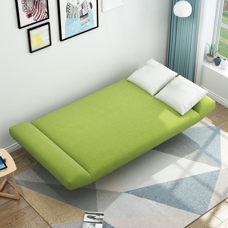 Leinen modernes Sofa 22 "W Cabrio -Sofa armlosen engen Rückensofa