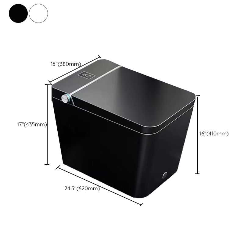 Modern Ceramic Flush Toilet Heated Seat Included Urine Toilet for Bathroom