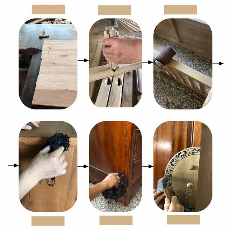 Traditional Solid Wood Storage Chest Bedroom Chest with Drawers