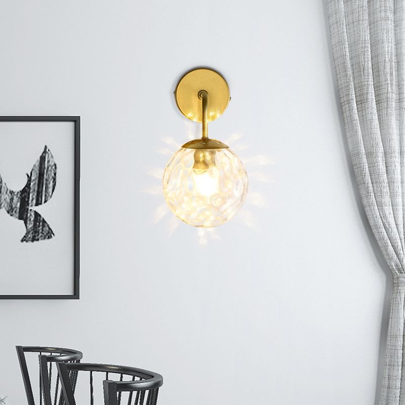 Globe Shade Wall Light Glamp 1 licht Moderne minimalistische stijl SCONCE LICHT VOOR SLAAPKAMER