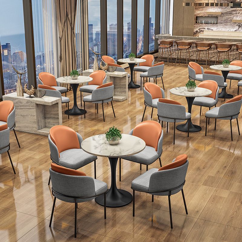 Modern Round Dining Table Artificial Marble Tulip Table for Dining Room