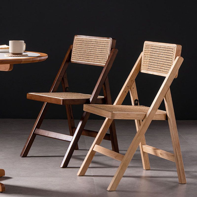 Contemporary Kitchen Chairs Dining Open Back Armless Side Chairs with Wooden Legs