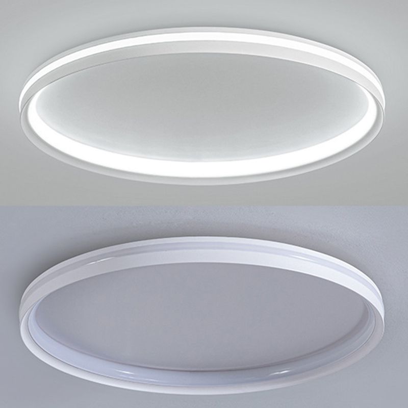 White Ceiling Light Contemporary LED Flush Mount Lighting for Home