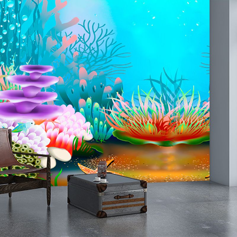 Environmental Wall Mural Wallpaper Sea World Living Room Wall Mural