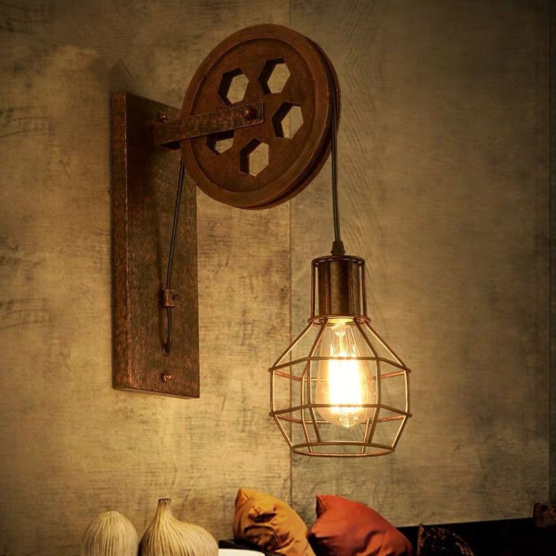 Metal Sconce Light Industrial Style Wall Sconce Lighting for Dining Room