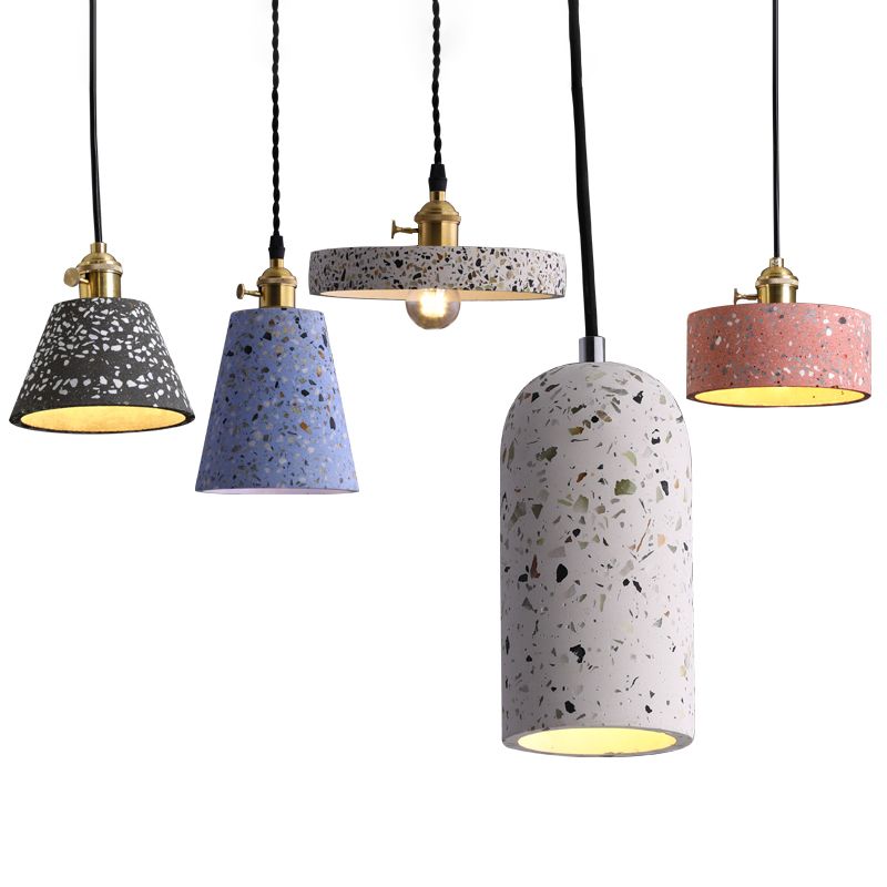 Terrazzo Hanging Light Modern Style Pendant Lighting Ayémorrat pour le salon