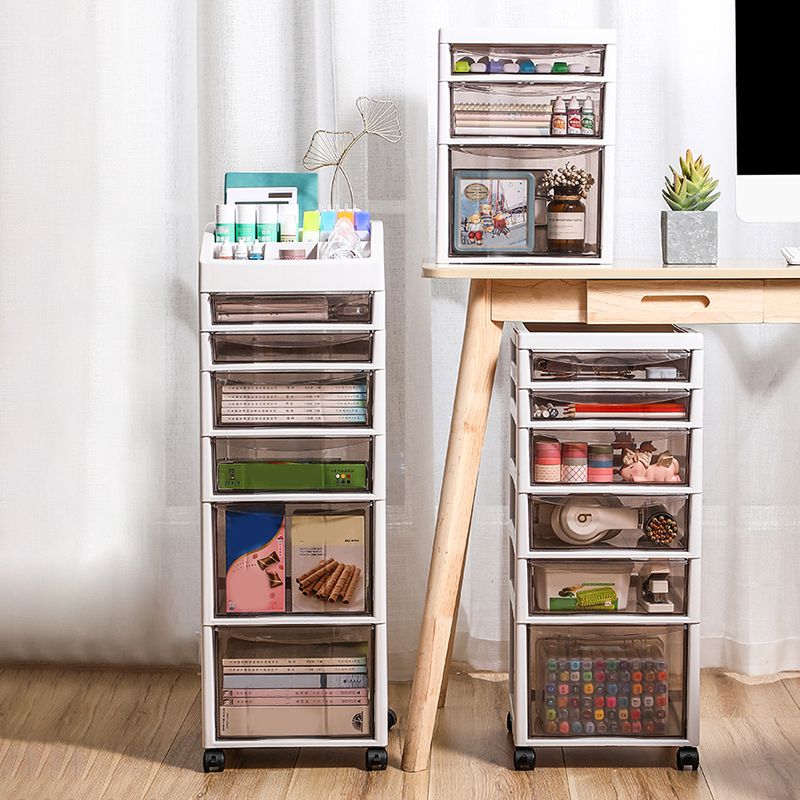 Modern Plastic Drawers File Cabinet Storage File Cabinet for Office