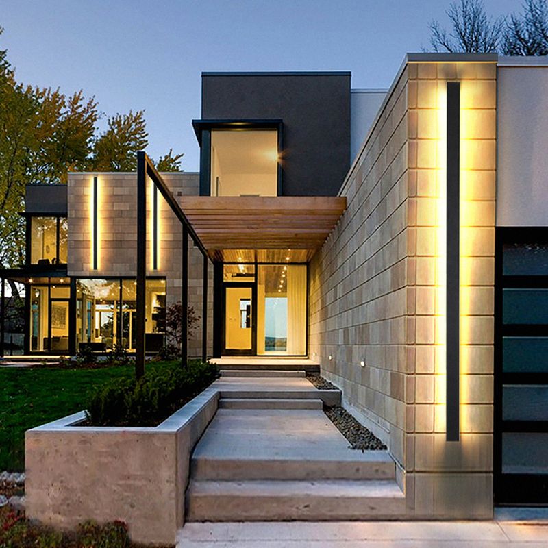 Moderner Stil Linearer Leuchtenleuchten Acryl 1 leichte Leuchten für Outdoor