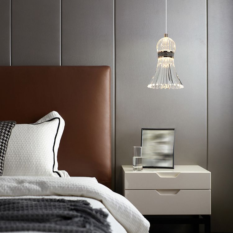 Acrylic Down Lighting Pendant Contemporary Badminton Hanging Light for Bedroom