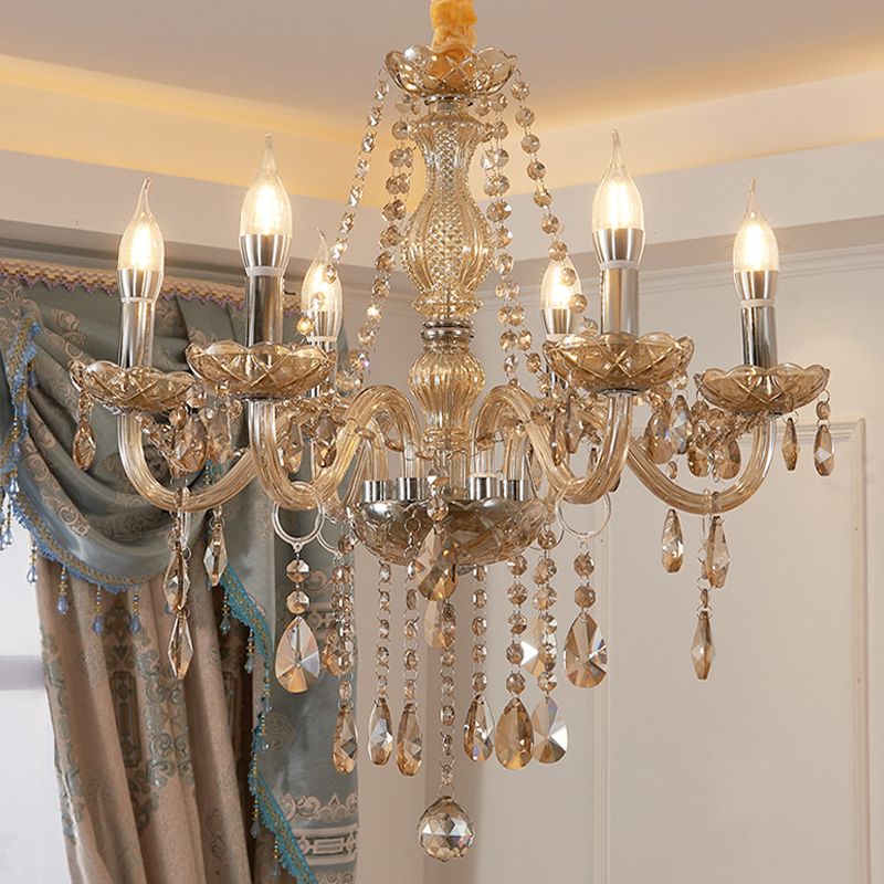Lampada del lampadario a candeliera lampada vittoriana Crystal sospesa il lampadario per soggiorno
