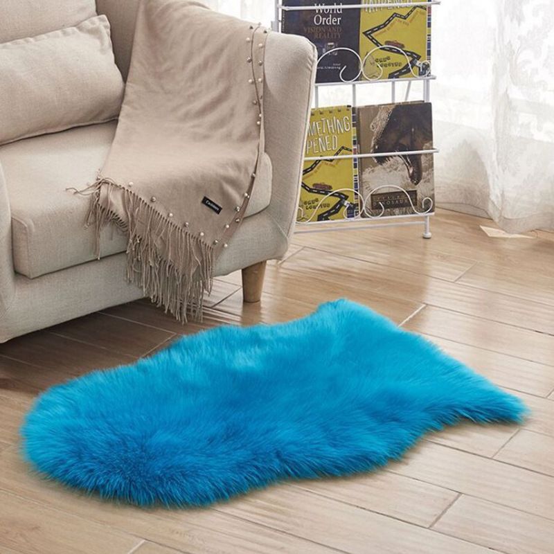 Fancy Plush Area Teppich Vollfarbener Polyester Teppich Easy Care Teppich für Wohnkultur