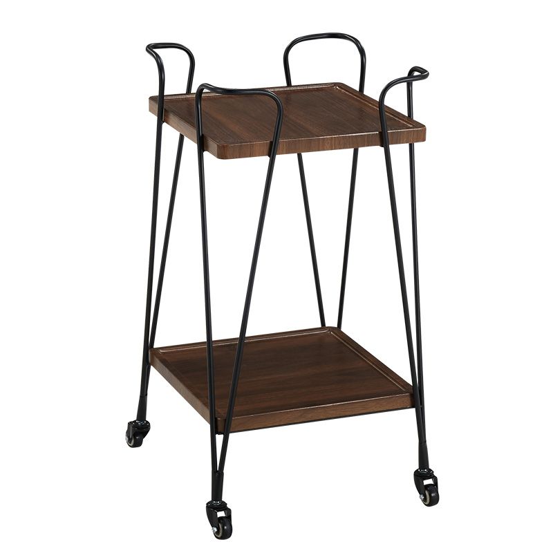 30.71"H Modern Prep Table Rolling Metal Rectangular Prep Table for Dining Room
