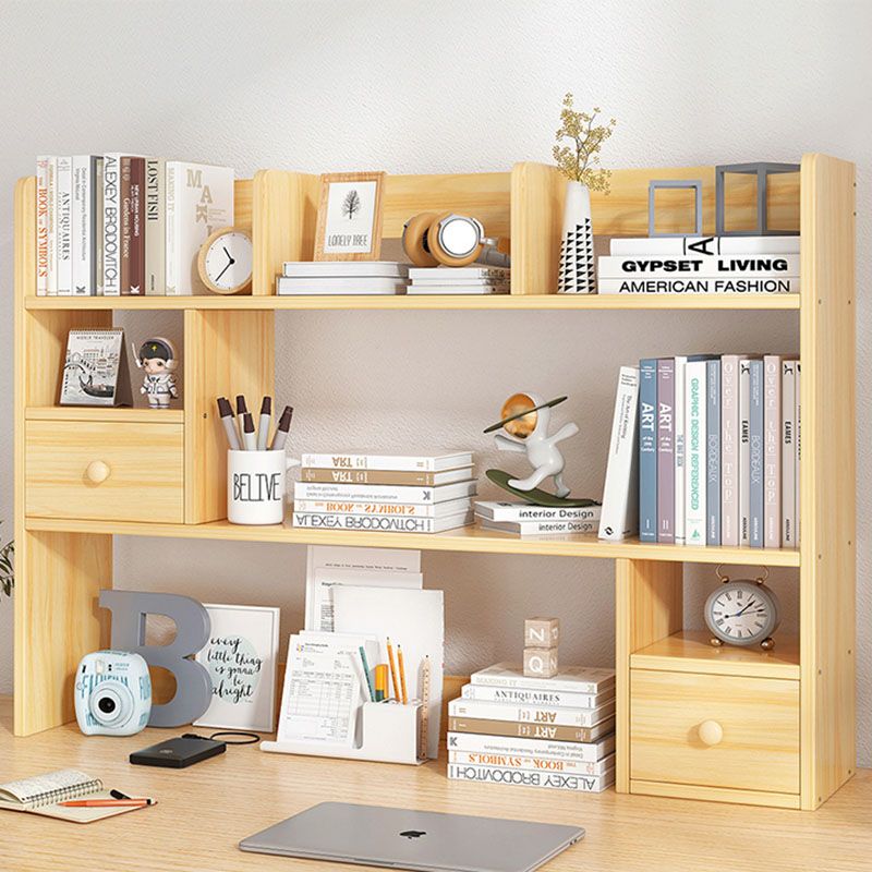 Modern Style Bookcase Open Back Horizontal Shelf Bookcase for Home Office