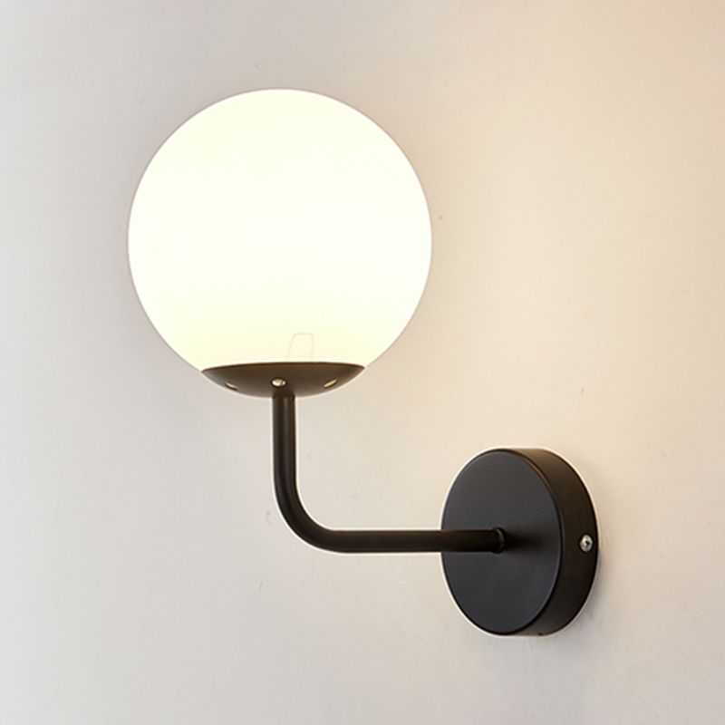 Simplicity Wall Lighting Fixture Round Glass Wall Light Sconce