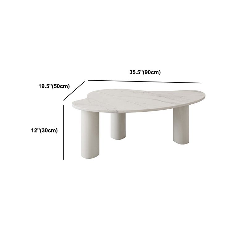 3 Legs Coffee Table Minimalist Slate Coffee Table for Living Room