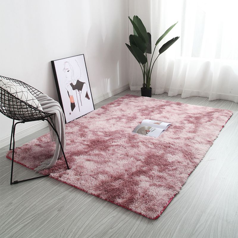 Multi gekleurd modern tapijt Shag vaste kleur tapijt Petvriendelijk niet-slip gebied Rug voor woningdecoratie