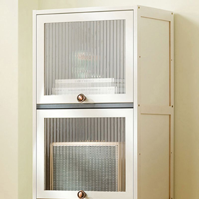 Contemporary White Wood Storage Cabinet Knobs Rectangle Storage Cabinet