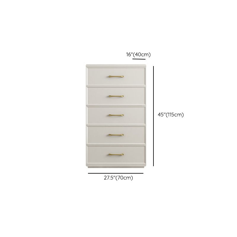 Contemporary Glam Storage Chest Birch Vertical Storage Chest Dresser for Bedroom