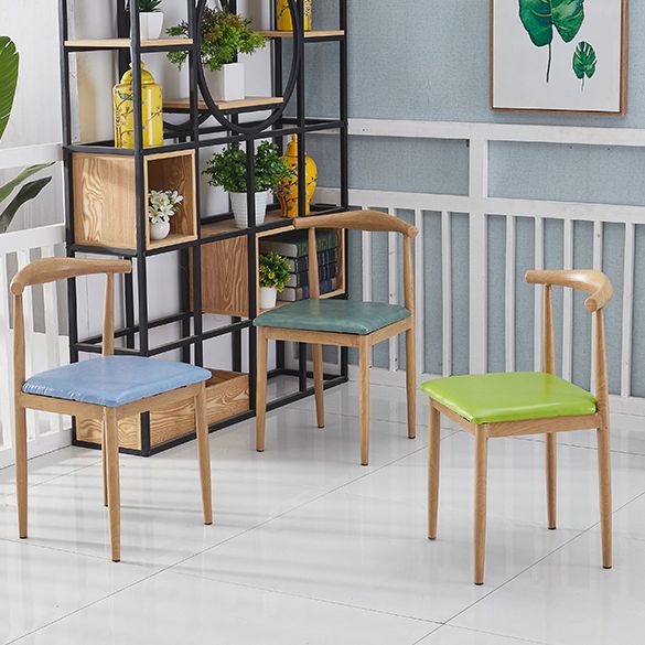 5 Pcs MDF Modern Dining Room Set with Rectangle Table and Pedestal Base Dining Set