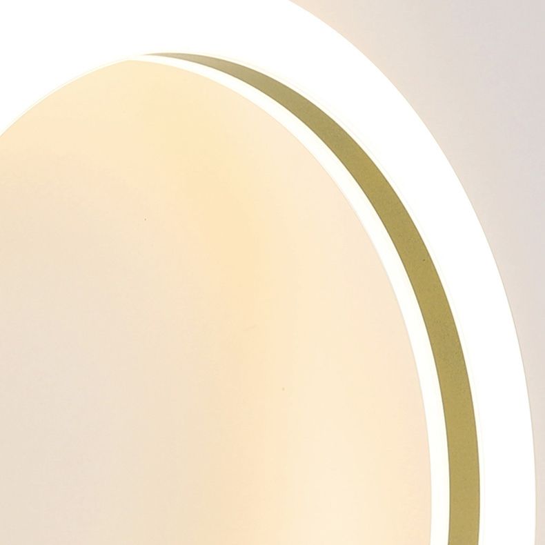Gold Led Wall Sconce Lighting Modern Style Acrylic Ultra-thin Wall Light for Bedroom Living Room