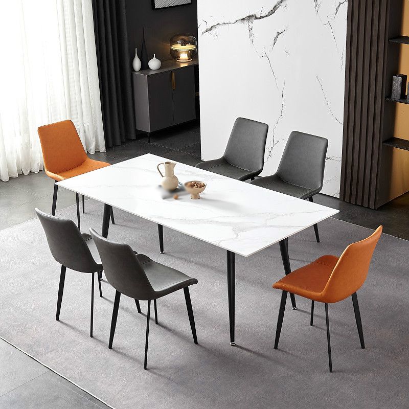 Silla de metal de estilo industrial, sillas auxiliares de comedor con respaldo sólido de cocina (juego de 2)
