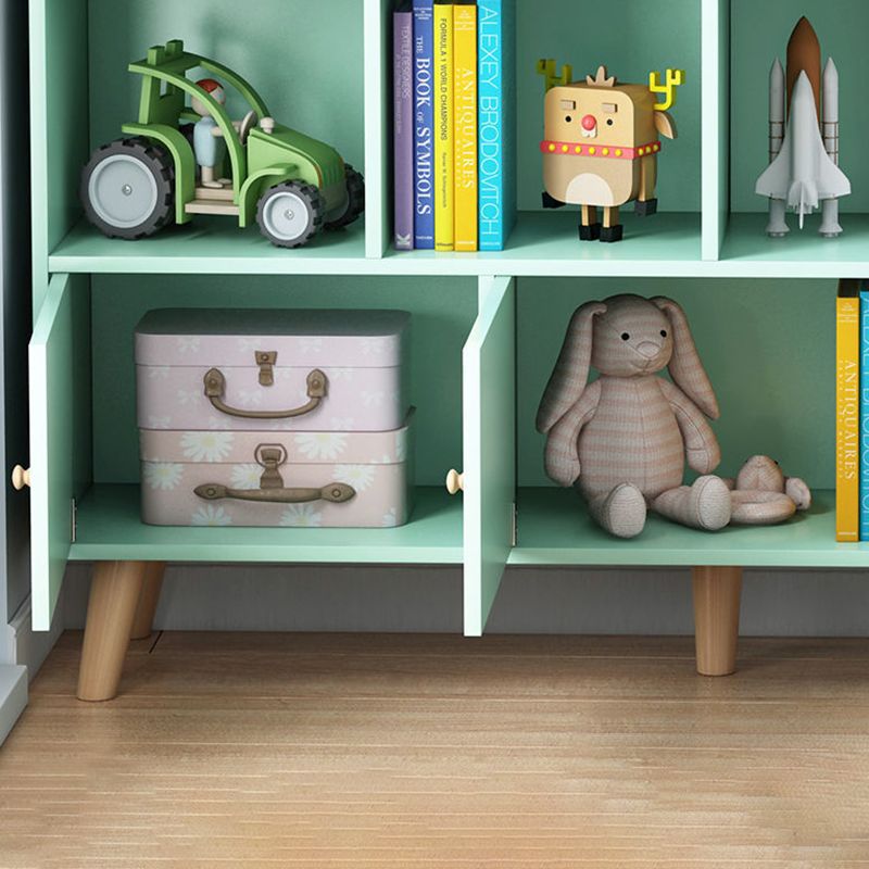 Modern Engineered Wood Standard Bookshelf Closed Back Bookcase with Shelves