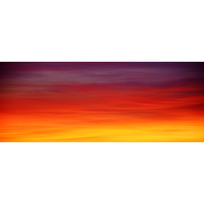 Modern Scenery Sunset Clouds Mural Pastel Color Photography Wall Art for Bedroom