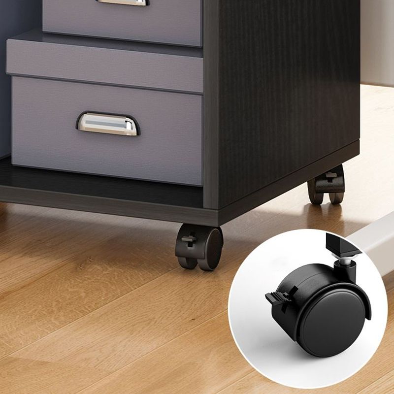 Modern Style Bookshelf Home Holzregalbuchhandel mit Zaubererrädern