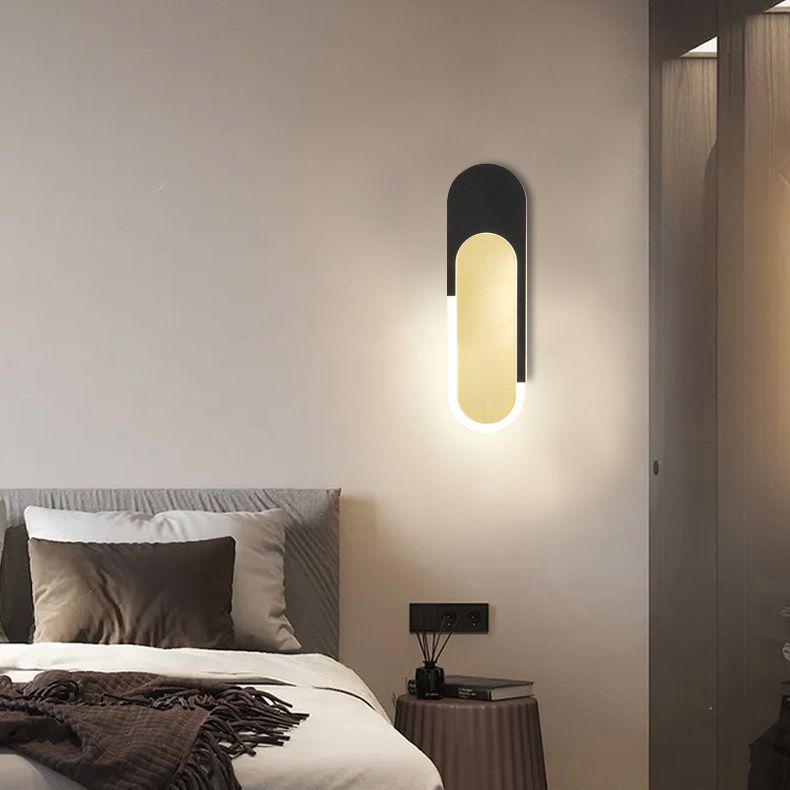 Geometry Shape Wall Light Modern Style Metal 1-Light Wall Mount Light