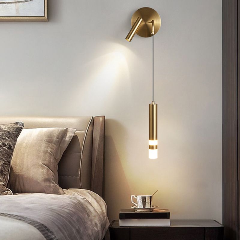 Contemporary Wall Mounted Light Aluminum 2-Light Wall Lamps for Bedroom