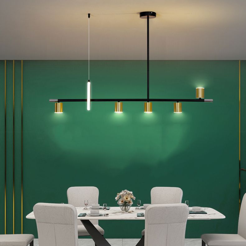 Luces colgantes contemporáneos Geometry Island Lights Metal para la isla de cocina