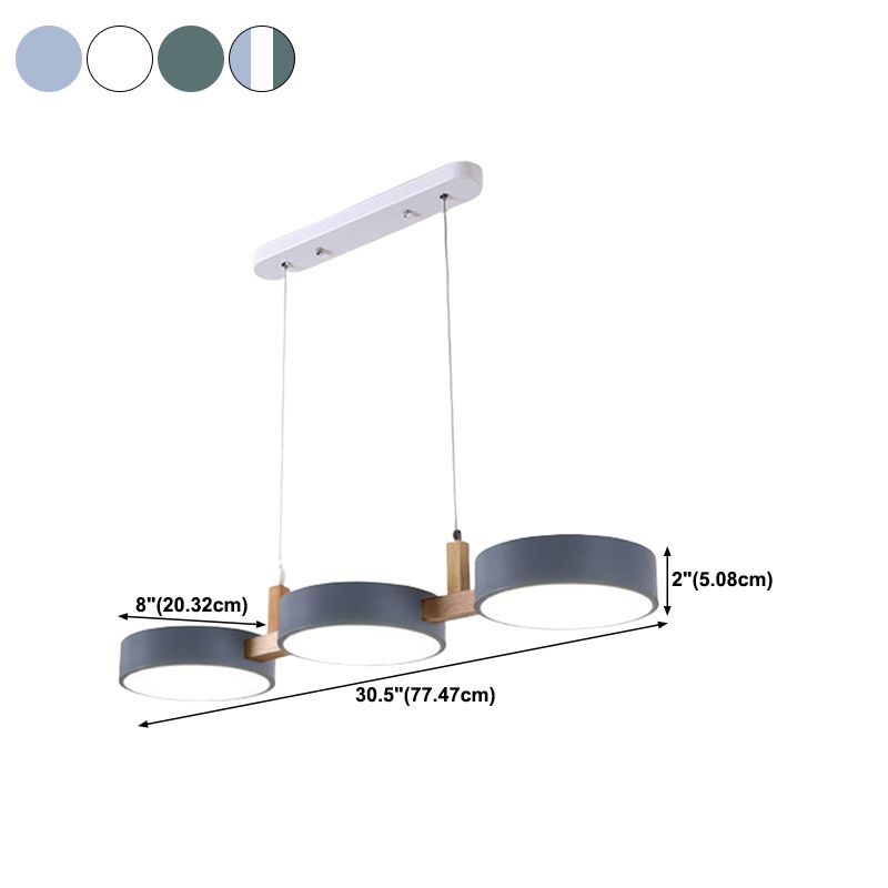 Metal Island Chandelier Lights Modern Pendant Light Fixtures for Dining Room