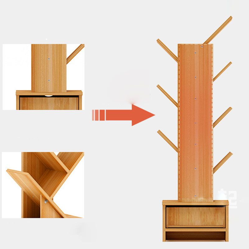 Wooden Bookcase Modern Style Home Living Room Bedroom Bookshelf