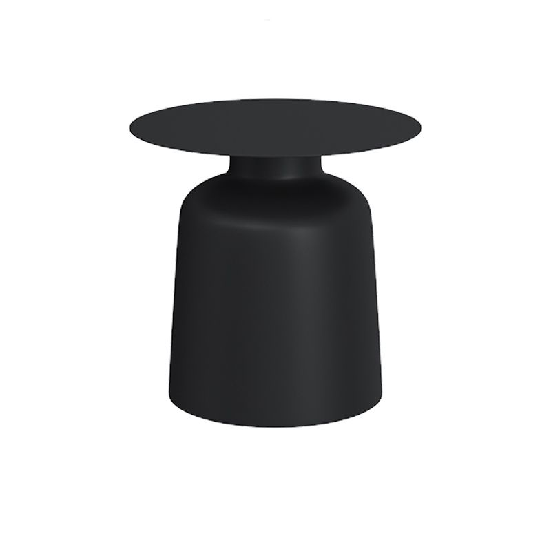 Mid-century Modern Pedestal Cocktail Table Iron Round Top Coffee Table