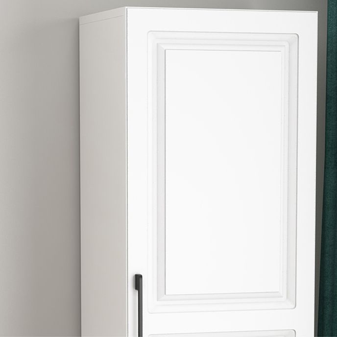 Contemporary Wardrobe Armoire Wood Combination Armoire for Bedroom