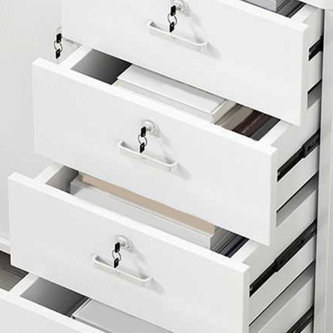 Modern Wooden Accent Cabinet with 1 Door Side Cabinet with Drawers