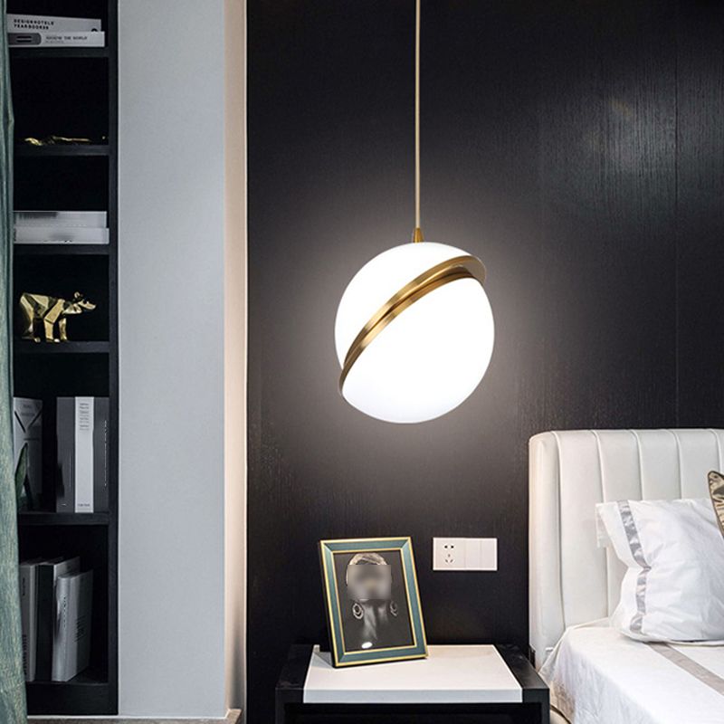 Pendante intérieure minimaliste, Éclairage pendentif en acrylique à 1 lumière