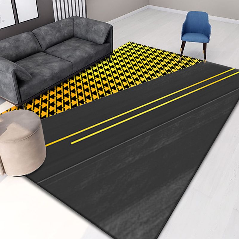 Individuality Modern Area Rug Luxurious Geometry Carpet Non-Slip Backing Carpet for Home Decoration